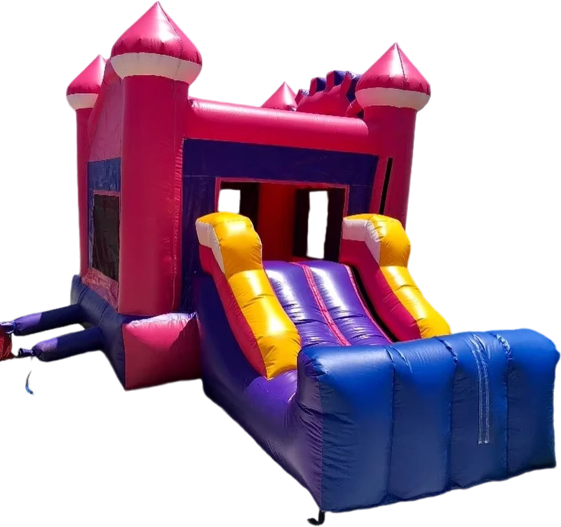 Pink Inflatable Castle Children’s Entertainment Bounce House