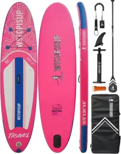 Pink Inflatable Paddle Board Stand up Paddleboard With SUP Paddle Board Non Slip Deck Ultra Light SUPS