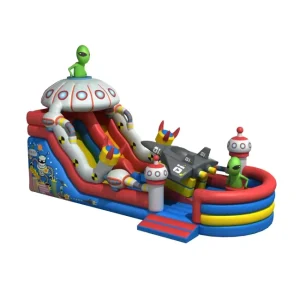 Pirate Boat Theme Inflatable Bouncy Castle with Slide PVC Playground Fun City Inflatable Structure