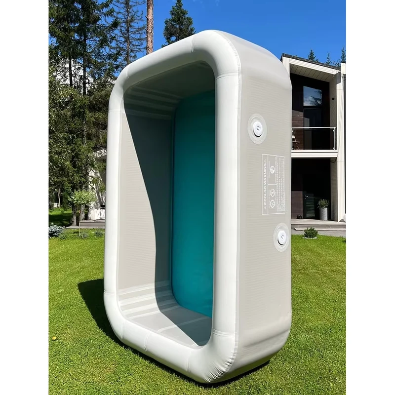 Piscina inflable rectangular con accesorios incluidos para diversión acuática de verano