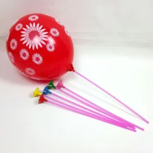 Plastic Balloon Holder Sticks Multicolor Cup Wedding Party Decoration Balloon Cups Sticks