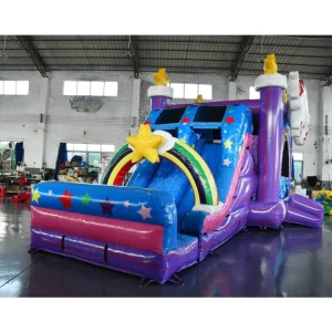 Casa inflable de rebote en forma de granada para el festival mexicano, tobogán para niños