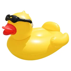 Pool Float Oversized Floating Duck American Swimming Ring Pool Float Giant Inflatable Yellow Glass Duck Float