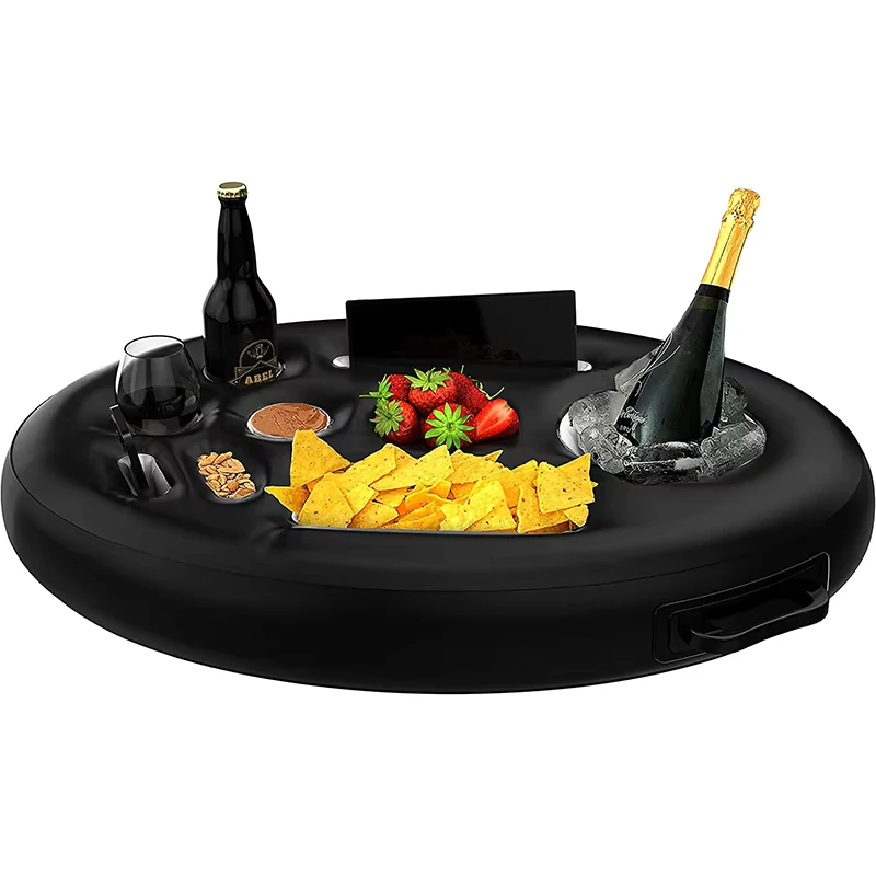 Suporte de Bebidas Flutuante para Piscina Acessórios Infláveis para Banheira de Hidromassagem para Adultos