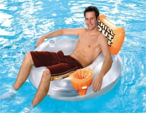 Pool Floating Lounger Water River Tube Inflatable Pool Floats for Adults Summer Aqua Fun