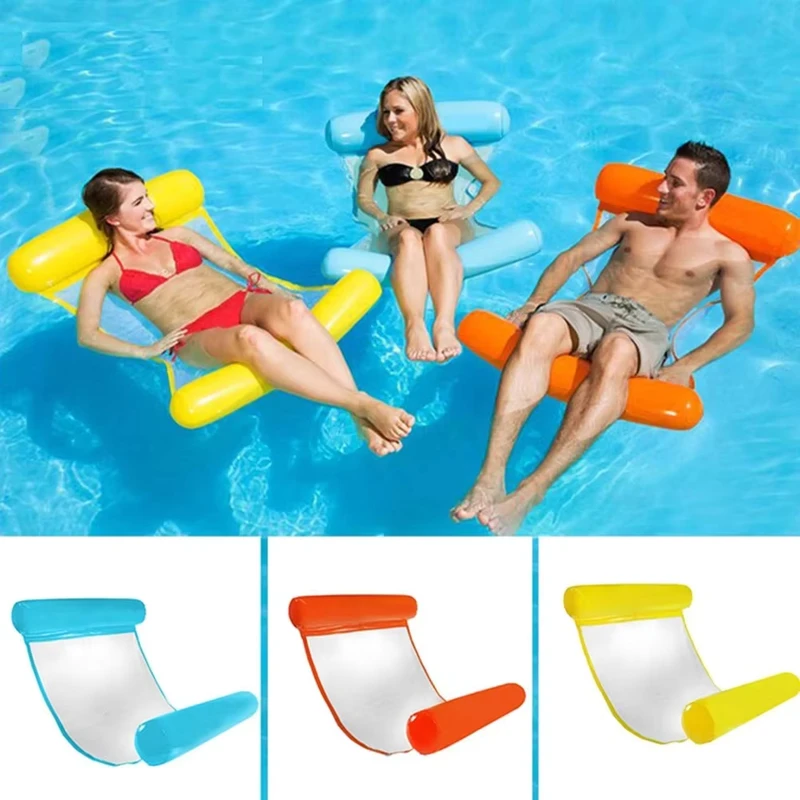 Pool Inflatable Water Hammock PVC Floating Bed Swimming Lounge Pool Chair Water Hammock