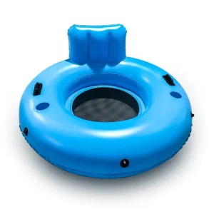 Pool Lounger Float for Adult Inflatable Rafts Swimming Pool Air Sofa Floating Chair Bed With Two Cup Holder