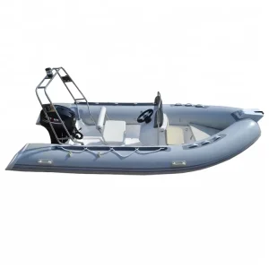 Populaire CE-gecertificeerde 40PK buitenboordmotor met glasvezel romp rigide opblaasbare rubberboot voor sightseeing vissen met 30-35 knopen snelheid