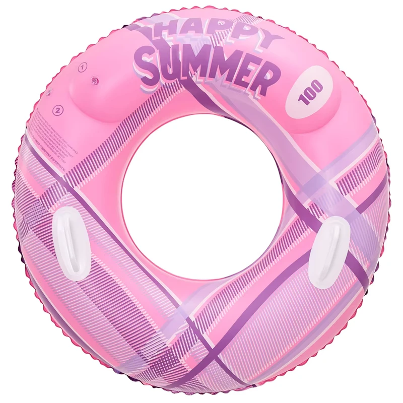 Cincin Renang PVC Inflatable Desain Baru yang Dapat Disesuaikan dengan Pegangan untuk Dewasa & Anak-anak Bersertifikat CE