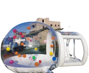 Popular Inflatable Commercial Grade Waterproof Built In Fan Bounce House Dome Transparent Tent Party Advertising