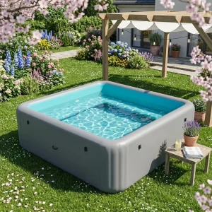 Popular Inflatable Pool DWF PVC Material with Seat Filter for Outdoor Backyard Sunbathing and Swimming