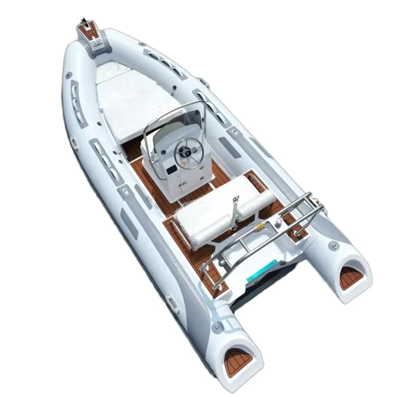 Model Populer 16ft 480cm Kapal Karet Rigid Rib Sport Cabin Cruiser dengan Motor Luar