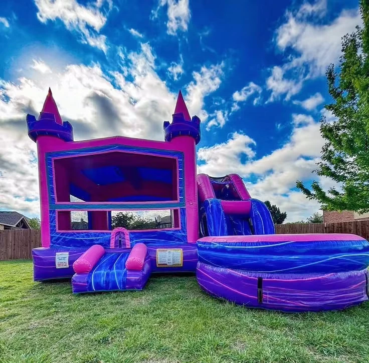 Popular Outdoor Playground PVC Kids Commercial Portable Bouncy Castle Inflatable Bounce House Combo Slide 250kg