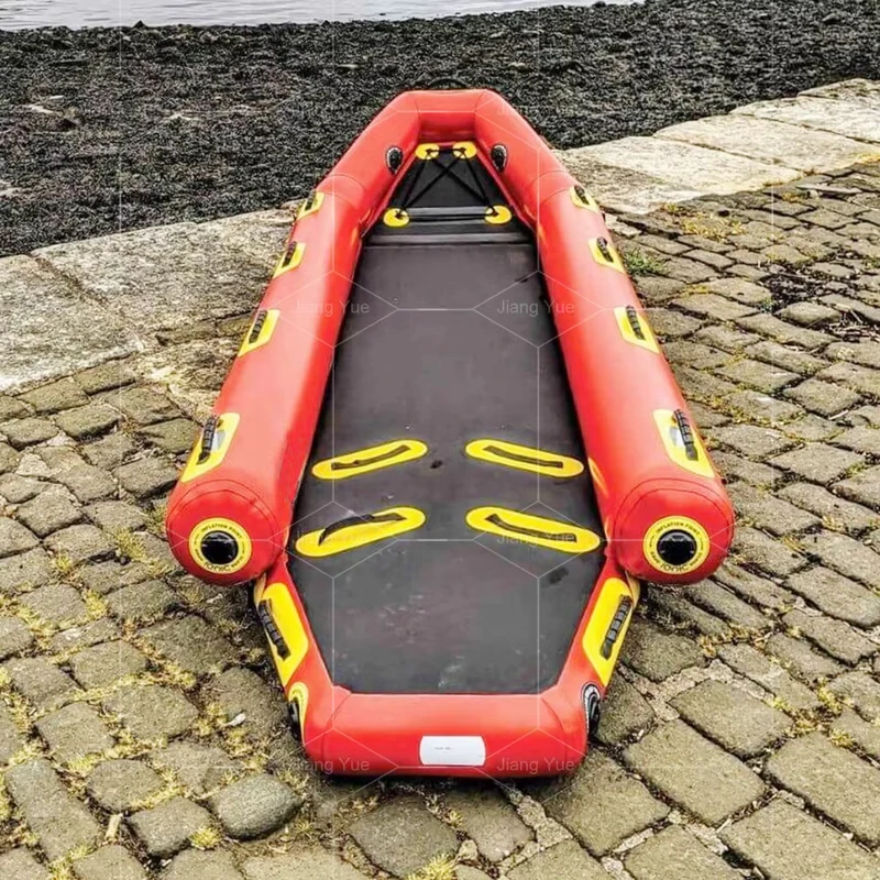 Kapal Inflatable Berkualitas Baik untuk Penyelamatan, Perahu Pontoon Memancing, Dinghy, Sled Penyelamat Jet Ski