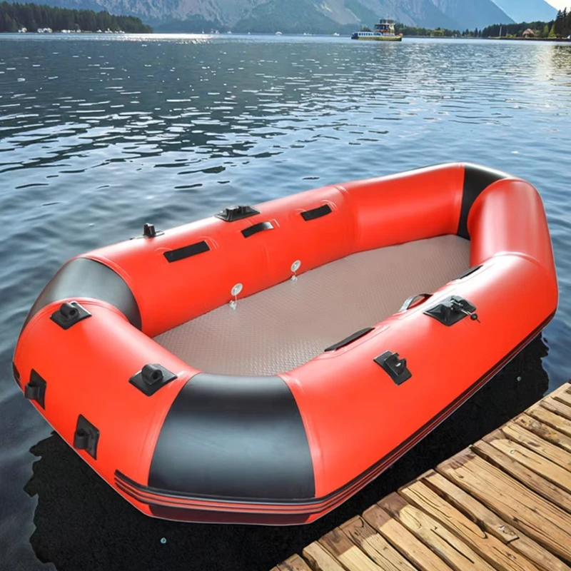 Thuyền bơm hơi PVC 3M di động, thuyền câu cá, thuyền đua 3 lớp cho thể thao dưới nước và giải trí cho 5 người