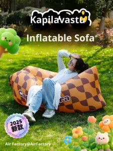 Portable Air Inflatable Sofa Bed for Outdoor Camping & Parent Child Activities