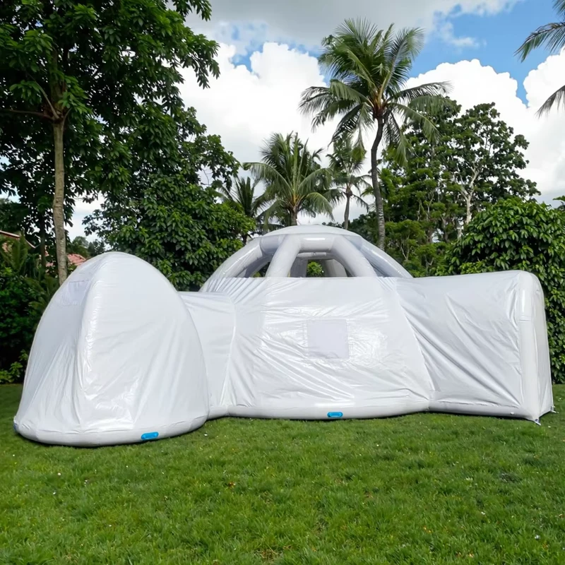 Tenda Dome Inflatable Modular yang Dapat Mengembang Secara Otomatis, Bubble Camping, Tenda Acara Inflatable Instan