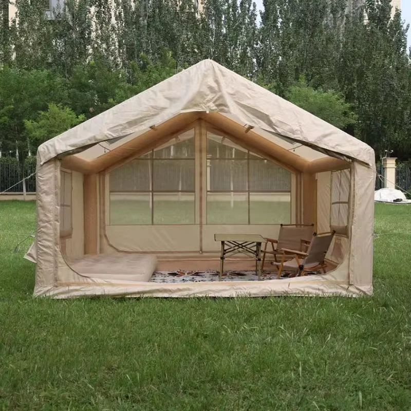 Tienda Inflable Portátil de Gran Espacio, Impermeable, Oxford, para Camping al Aire Libre