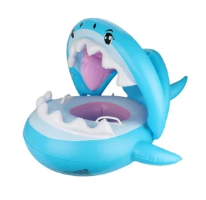 Portable Cute Shark Swimming Ring for Kids Custom Pool Floats Flotador Inflable Flotadores Para Bebes