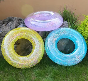 Tragbarer umweltfreundlicher PVC Aufblasbarer Schwimmring Faltbare Pool-Float-Ringe für Kinder für Wasserspiele im Sommer