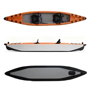 Kayak da pesca portatile, fornitura diretta dalla fabbrica, barche da canottaggio leggere, zattera gonfiabile, canoe, kayak