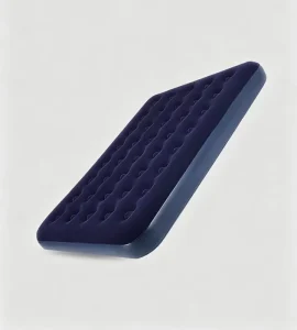 Portable Flocked Top Foldable Air Beds with Pump for Bedroom Living Room Camping Home Sleep Lounger