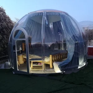 Portable Foldable Outdoor Camping Resort Hotel Prefab House Pop up Winter Luxurious Inflatable Lodge Dome Bubble Tent
