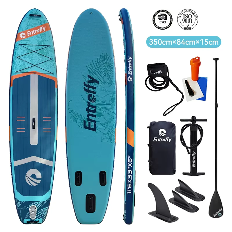 Portable Foldable PVC Adult Inflatable Stand-Up Paddleboard All-Around SUP for Water Racing Paddling All-Inclusive Accessory
