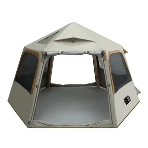 Portable Hexagon Waterproof Inflatable Tent Sunscreen Folding Oxford Fabric Outdoor Camping