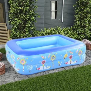 Portable Indoor Outdoor PVC Plastic 2-Ring Inflatable Foldable Waterproof Kids Swimming Pool ISO9001-Certified Baby Ball Pool