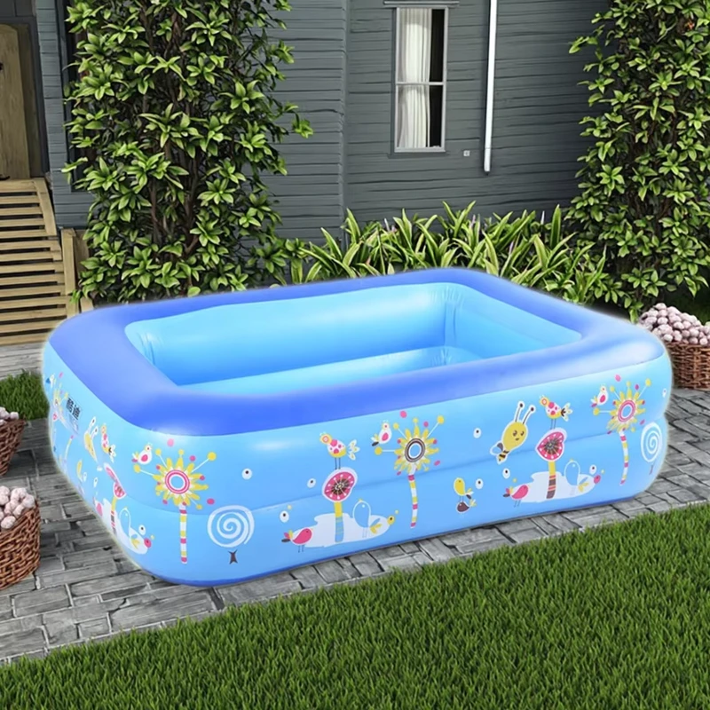 Portable Indoor Outdoor PVC Plastic 2-Ring Inflatable Foldable Waterproof Kids Swimming Pool ISO9001-Certified Baby Ball Pool