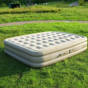Tragbare Aufblasbare Luftmatratze mit Elektrischer Pumpe Modern PVC Schlafzimmer & Außenbereich Nutzung für Rucksackreisen Gäste Campingbett Möbel