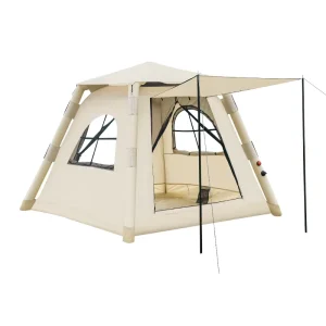 Portable Inflatable Camping Tent Fully Automatic Thickened for 3 4 People Foldable for Outdoor and Overnight Trips