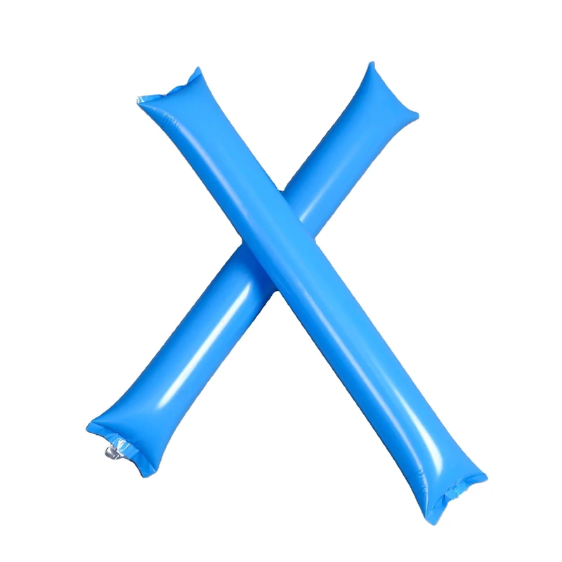 Portable Inflatable Clap Stick Balloons Cheering Sticks with PE Material Anime Retro Romance Style for Sports Events