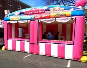 Tenda Stand Inflatable Konseksi Portabel Toko Camilan Inflatable untuk Dijual