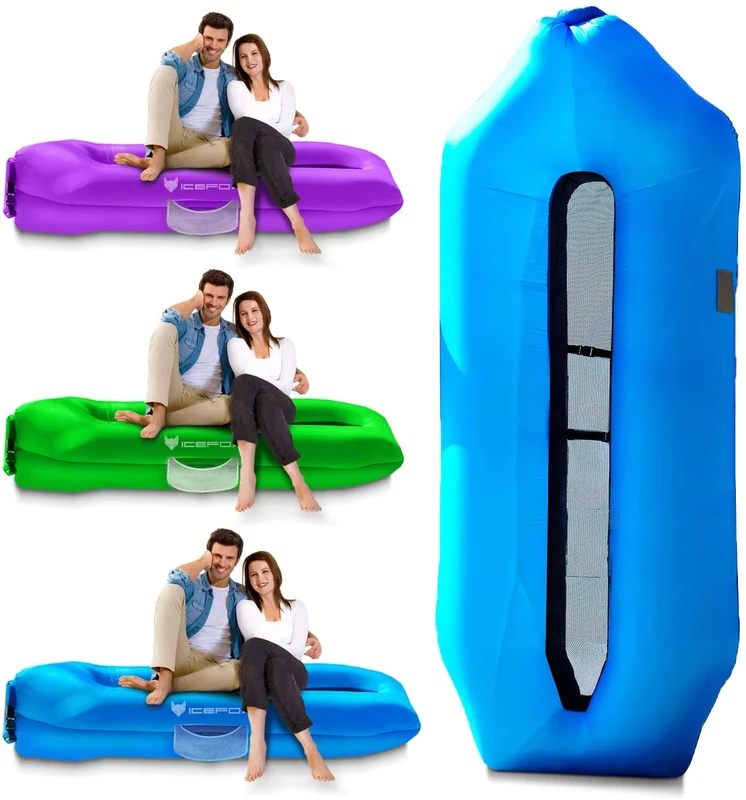 Portable Inflatable Couch Inflatable Pool Float Waterproof Anti-Air Leaking Design Inflatable Sofa Lounger