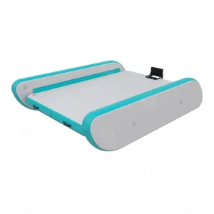 Plataforma flotante inflable, muelle inflable para nadar, muelle inflable para yates de 4-5 personas para juegos acuáticos
