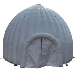 Draagbare Opblaasbare Koepel Iglo Cabin Tent met Ingang voor Buitenevenementen met een Opblaasbaar Kasteelontwerp