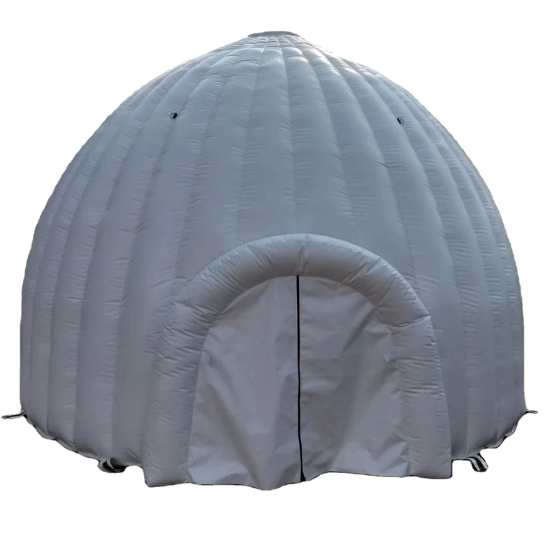 Lều igloo phao di động với lối vào cho các sự kiện ngoài trời, thiết kế lâu đài phao