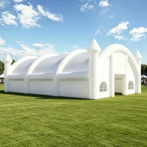 पोर्टेबल inflatable इवेंट प्रदर्शनी स्क्वायर हाउस टेंट CE प्रमाणन जलरोधक PVC सामग्री अनुकूलन योग्य आकार गतिविधियों के लिए