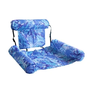 Portable Inflatable Fabric Cover Lounger Cushion Colorful Water Play Equipment Floating Lounger