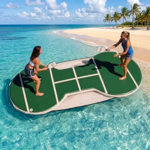 Portable Inflatable Floating Platform Pickleball Court Commercial Outdoor Water Sports Game Pickleball Courts Flooring