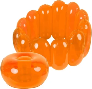 Portable Inflatable Jelly Chair Blow Up Couch Furniture for Home Yard Patio or Camping Air Sofa