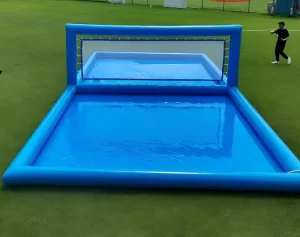 Campo da gioco gonfiabile portatile in PVC per sport acquatici, facile da trasportare, gioco di pallavolo per divertimento in famiglia