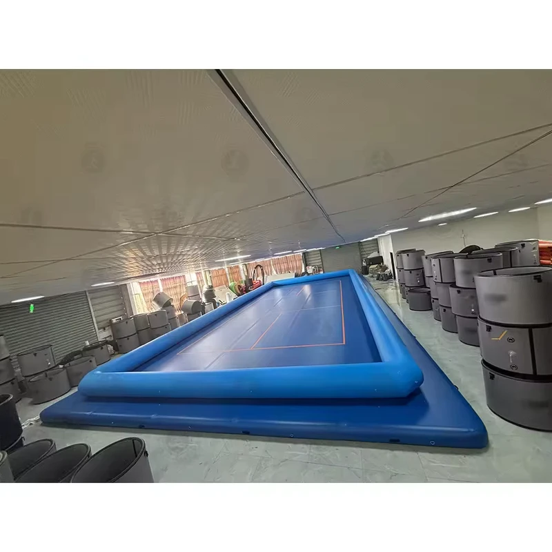 Campo de Pickleball Inflável Portátil para Desportos ao Ar Livre e Jogos de Quintal, Design de Montagem Rápida