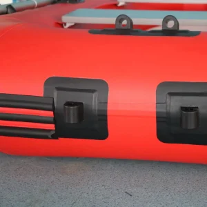 Portable Inflatable Rubber Dinghy V Shape Cut Water Inflatable Boat Foldable Storage for Fishing Patrol Entertainment