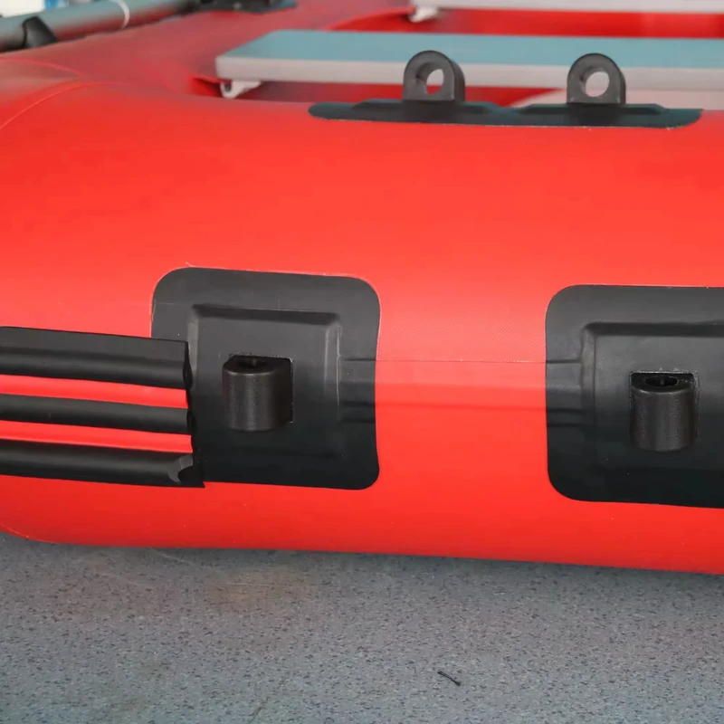 Portable Inflatable Rubber Dinghy V Shape Cut Water Inflatable Boat Foldable Storage for Fishing Patrol Entertainment