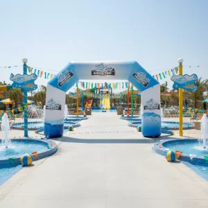 Portable Inflatable Start Finish Line Arch Advertising Archway Built-In Fan Waterproof Weather Resistant R51 for Sports