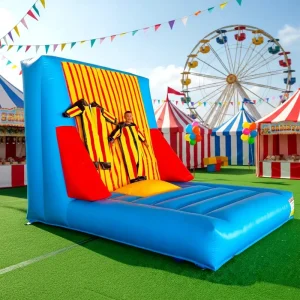 Portable Inflatable Sticky Wall Customized Bounce Interactive Game Velcro Wall