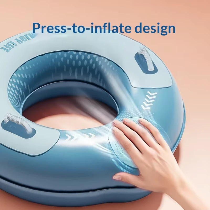 Anillo de Natación Inflable Portátil para Adultos y Niños